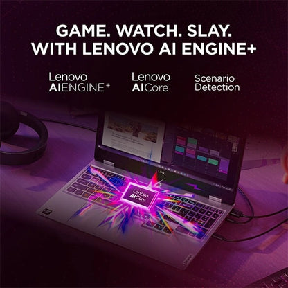 LENOVO LOQ 2025 AMD RYZEN 7 250| NVIDIA RTX 5050 8GB (24GB RAM/1TB SSD/144HZ REFRESH RATE/440 AI TOPS/15.6" (39.6CM)/WINDOWS 11/OFFICE 2024/3 MON. GAME PASS/GREY/2.4KG), 83JG008NIN