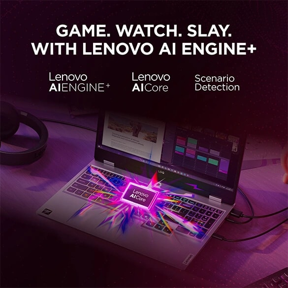 LENOVO LOQ 2025 AMD RYZEN 7 250| NVIDIA RTX 5050 8GB (24GB RAM/1TB SSD/144HZ REFRESH RATE/440 AI TOPS/15.6" (39.6CM)/WINDOWS 11/OFFICE 2024/3 MON. GAME PASS/GREY/2.4KG), 83JG008NIN