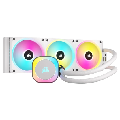 CORSAIR ICUE LINK H150I RGB WHITE ALL IN ONE 360MM CPU LIQUID COOLER (CW-9061006-WW)