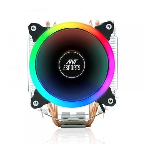 ANT ESPORTS ICE-C612 With RGB LED PWM Single Tower CPU Air Cooler/Fan (Black)