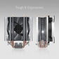 ANT ESPORTS ICE-C612 With RGB LED PWM Single Tower CPU Air Cooler/Fan (Black)