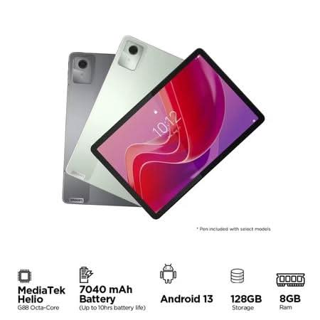 Lenovo MediaTek Helio G88 Octa Core, 8GB, 128GB, Wifi ZADA0157IN