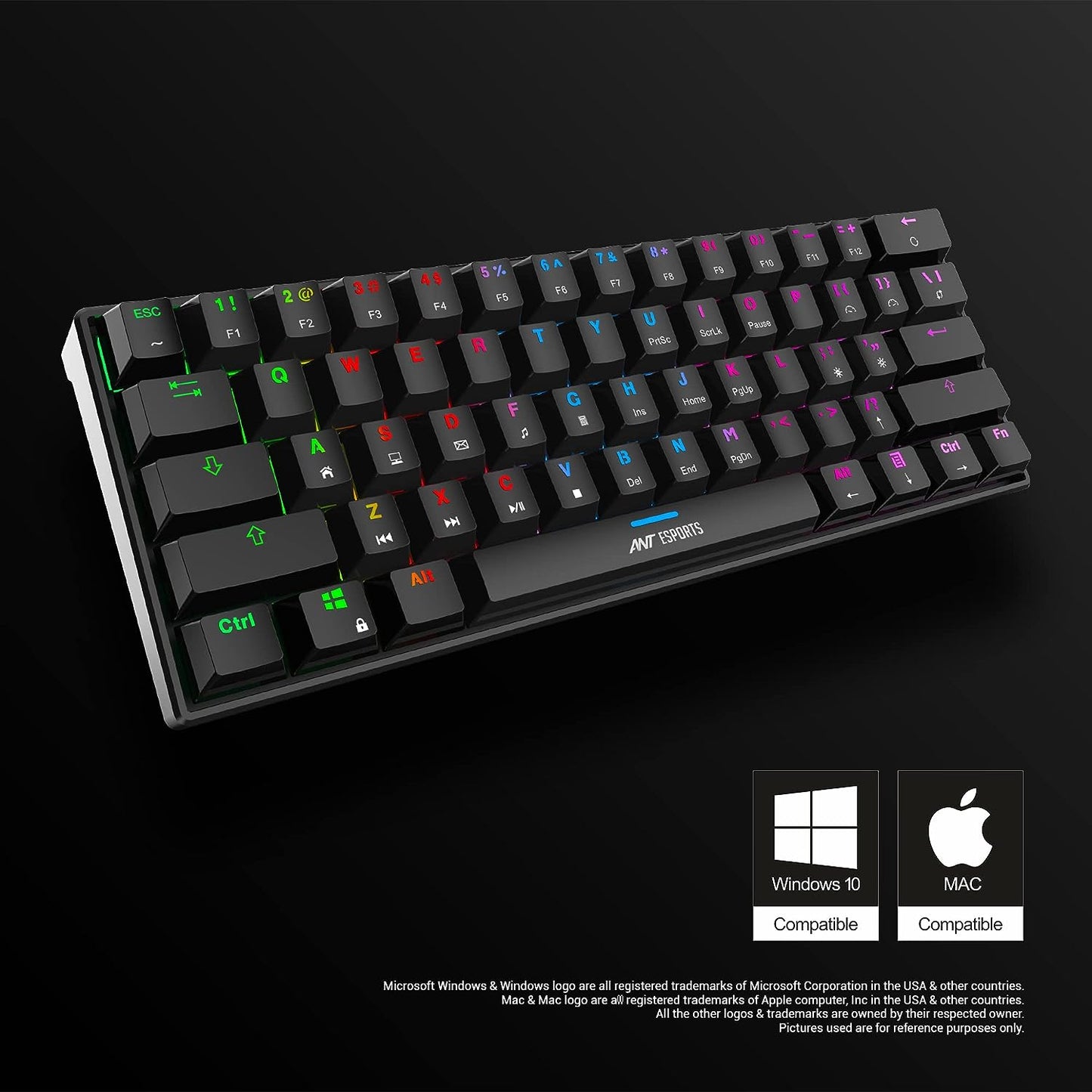ANT ESPORTS MK1300 MINI MECHANICAL GAMING KEYBOARD (BLUE SWITCH) (R-41183733)