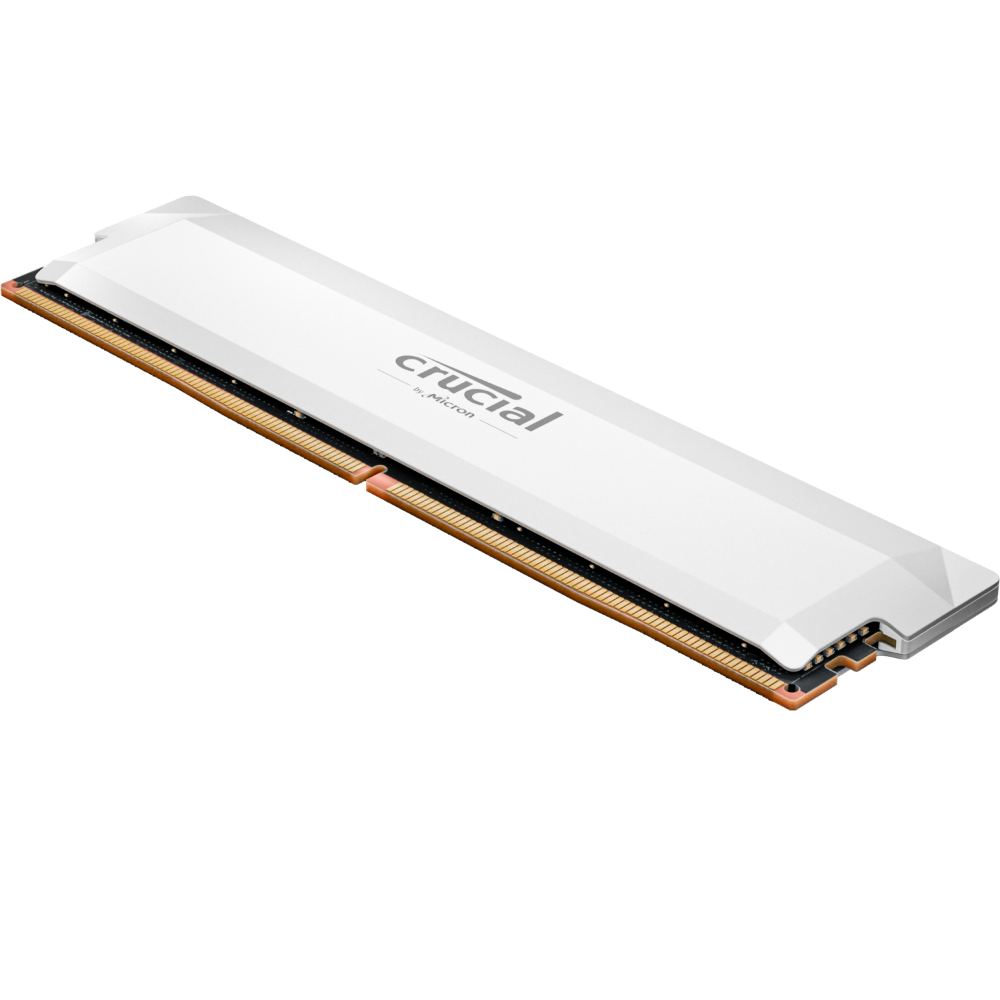 CRUCIAL Pro OC 16GB ( 16GB x 1  ) 6000MHz DDR5 Ram ( White ) ( CL36 )