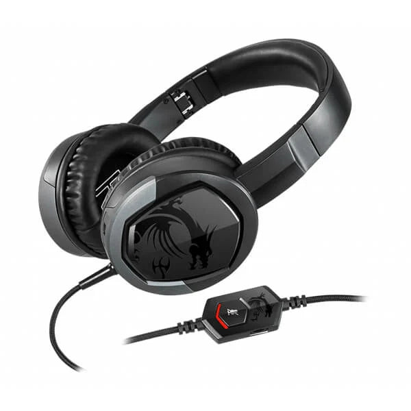 MSI Immerse GH30 V2 Wired 3.5mm Stereo Gaming Headphone ( Black ) ( PC / Xbox / Mobile / Mac / PS4 / PS5 )