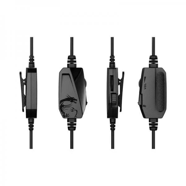 MSI Immerse GH60 Wired 3.1mm Stereo Gaming Headphone ( Black ) ( Pc / Xbox / Mobile / Mac )