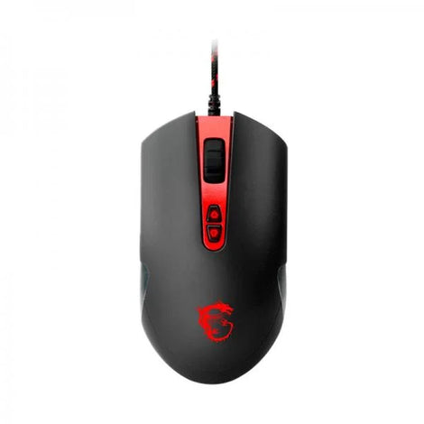 MSI Interceptor DS100 Wired Ergonomic Gaming Mouse ( INTERCEPTOR-DS100 ) ( 3500DPI / 8 Macro Button ) ( Black )