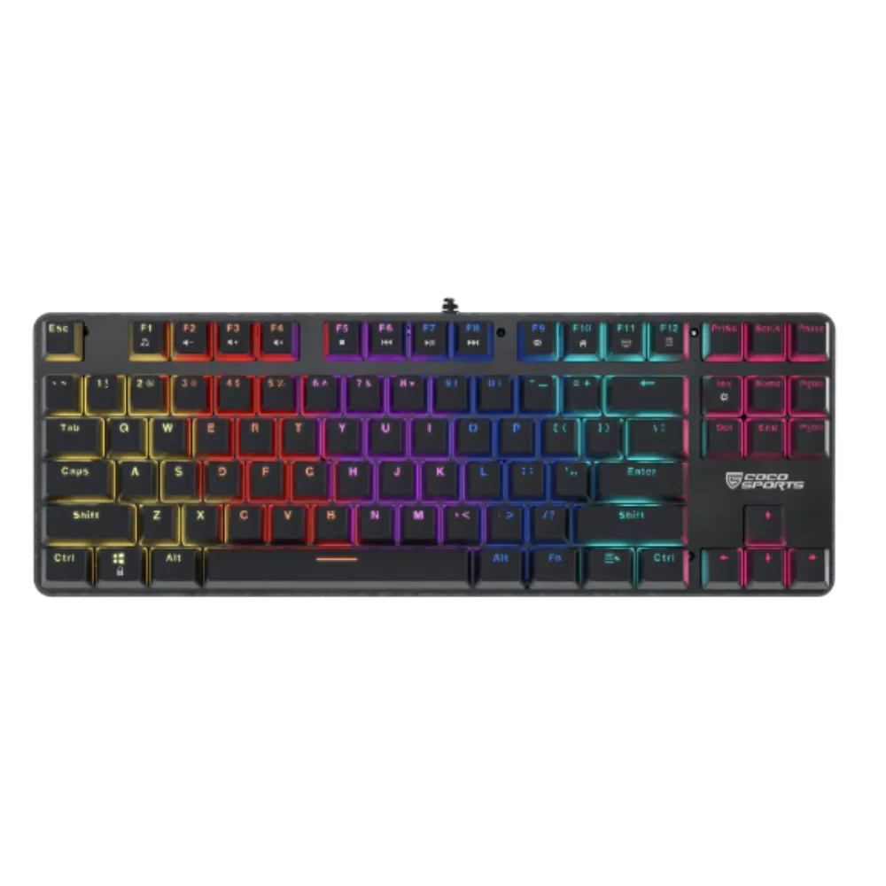 COCONUT K12 Orion 2.0 Tenkeyless LED Wired Mechanical Gaming Keyboard ( Black ) ( Red Switch )