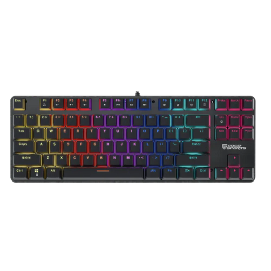 COCONUT K12 Orion 2.0 Tenkeyless LED Wired Mechanical Gaming Keyboard ( Black ) ( Red Switch )