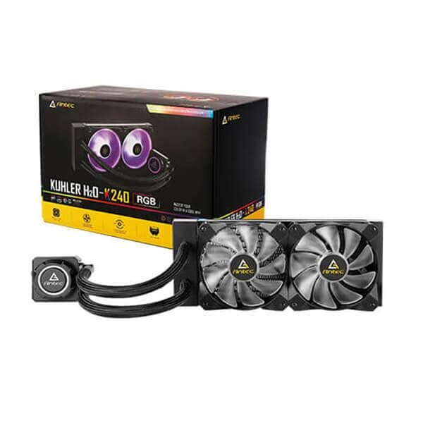 ANTEC Kuhler H2O K240 RGB 240mm CPU Liquid Cooler (Black)