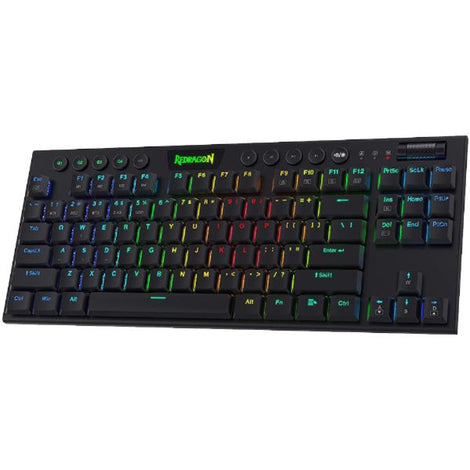 REDRAGON K621 Pro Horus Tenkeyless Mechanical Wired + Bluetooth Gaming Keyboard ( Black ) ( Red Linear Switch )