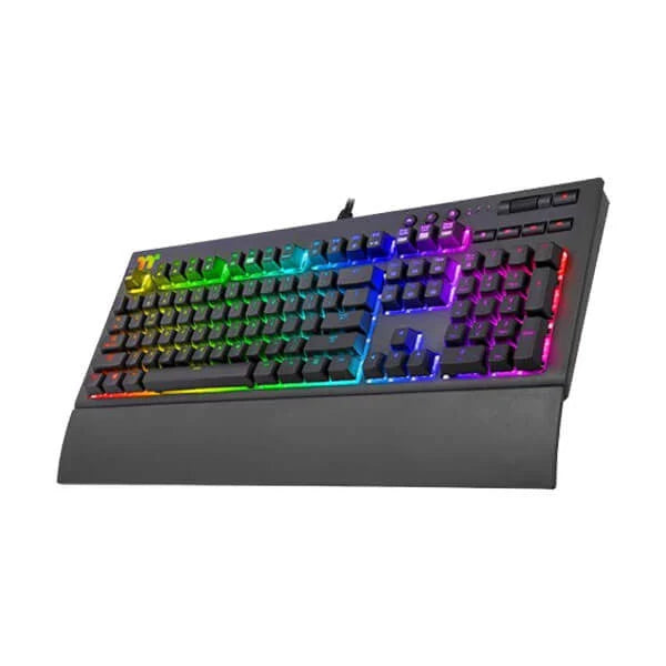 THERMALTAKE X1 Full Size Wired Gaming Keyboard ( Black ) ( Cherry MX Silver Switch ) ( KB-TPX-SSBRUS-01 )