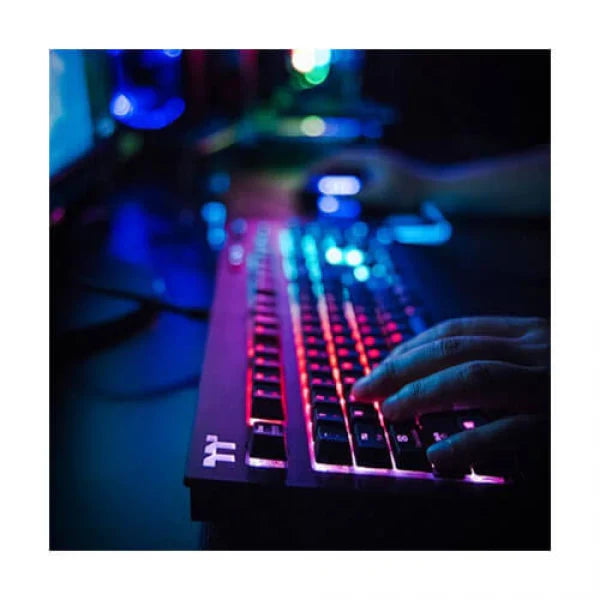 THERMALTAKE X1 Full Size Wired Gaming Keyboard ( Black ) ( Cherry MX Silver Switch ) ( KB-TPX-SSBRUS-01 )