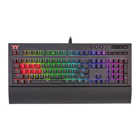 THERMALTAKE Premium X1 Full Size Wired Gaming Keyboard ( Black ) (Cherry MX Silver Switch ) ( KB-TPX-SSBRUS-01 )