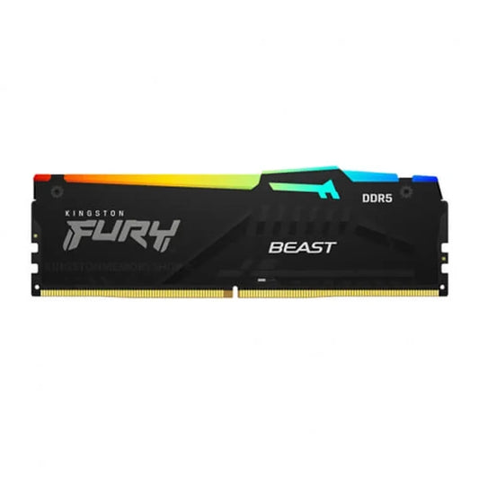 KINGSTON FURY Beast RGB 32GB ( 32GBx1 ) 5600MHz DDR5 RAM ( Black ) ( CL40 )