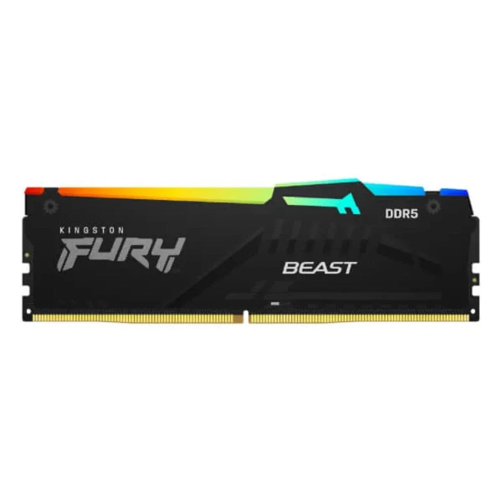 KINGSTON Fury RGB 64GB (32GBx2) 6000MHz DDR5 RAM (Black) ( CL30 )