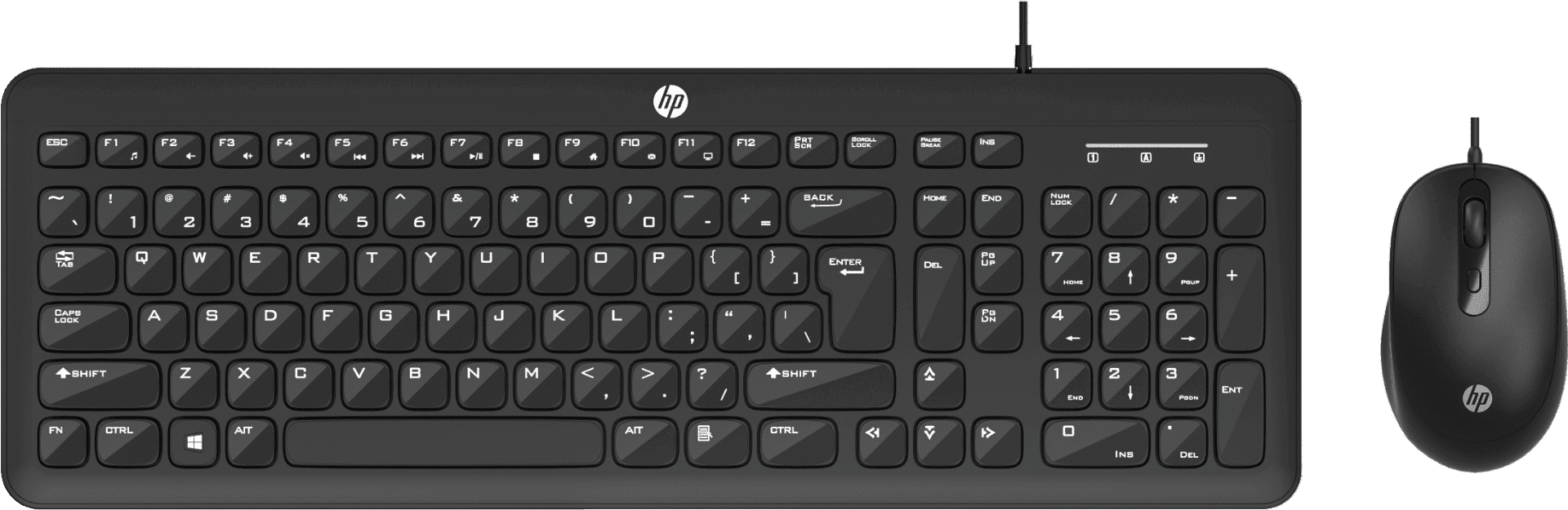 HP KM160 WIRED MOUSE AND KEYBOARD COMBO