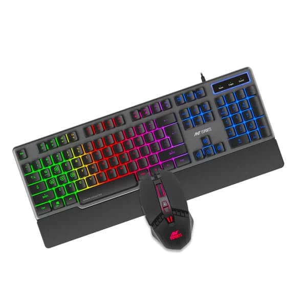 ANT ESPORTS KM500 Full Size Membrane Gaming Keyboard And Mouse Combo (Black) (MemBrane Keyboard) (KM500-COMBO)