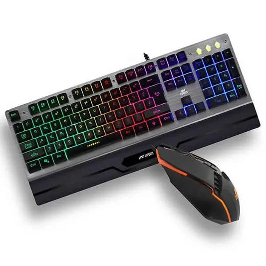 ANT ESPORTS KM540 Full Size RGB Membrane Gaming Keyboard And Mouse Combo (Black) (Membrane Keyboard) (KM540)