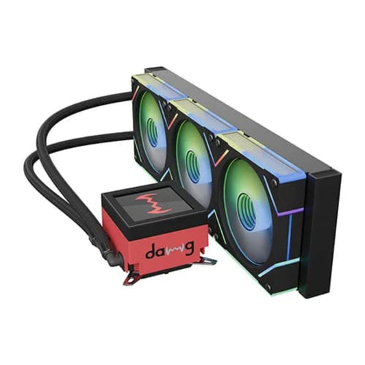 DAWG L360 ARGB 360mm CPU Liquid Cooler ( With LCD Display ) ( Black ) - Mehta Brothers Shop