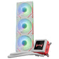 DAWG L360 ARGB 360mm CPU Liquid Cooler ( With LCD Display ) ( White ) - Mehta Brothers Shop