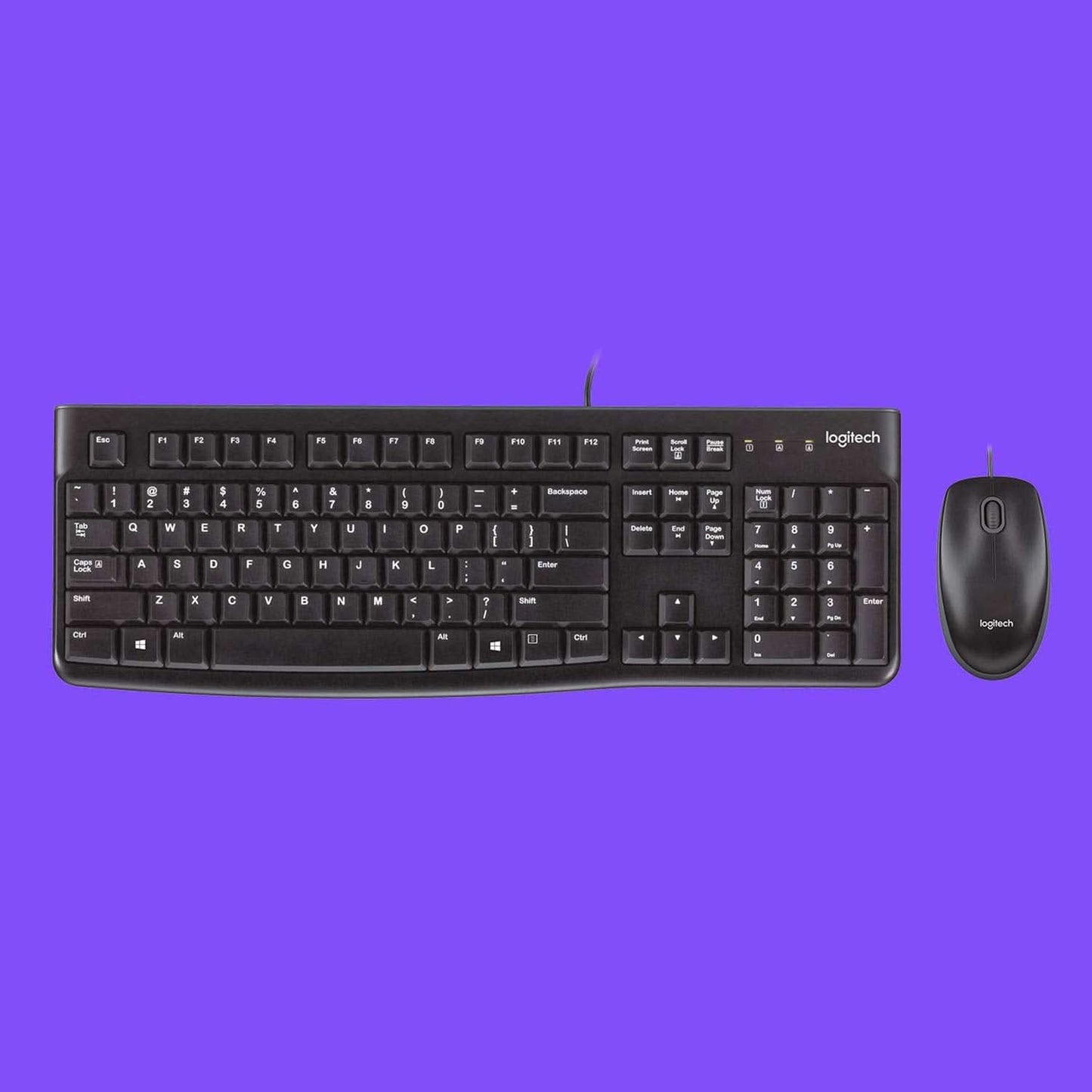 LOGITECH MK120 WIRED USB KEYBOARD AND MOUSE COMBO