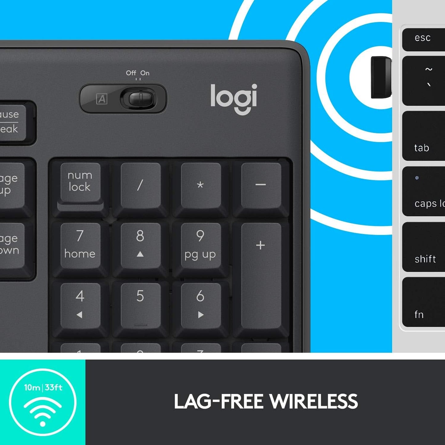 LOGITECH MK295 WIRELESS KEYBOARD AND MOUSE COMBO