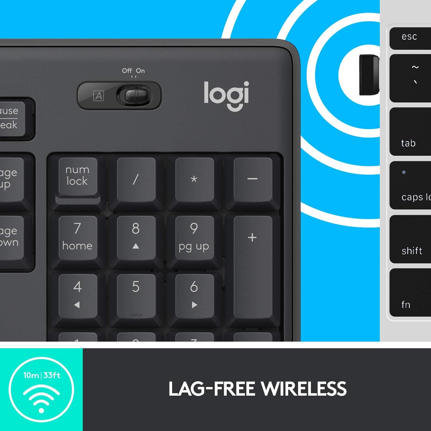 LOGITECH MK295 WIRELESS KEYBOARD AND MOUSE COMBO