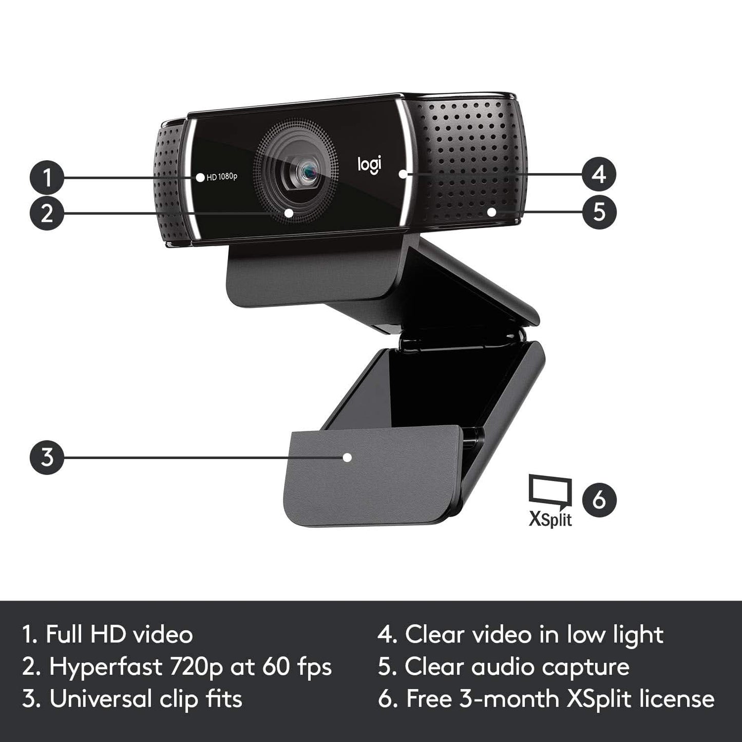LOGITECH C922 PRO STREAM WEBCAM