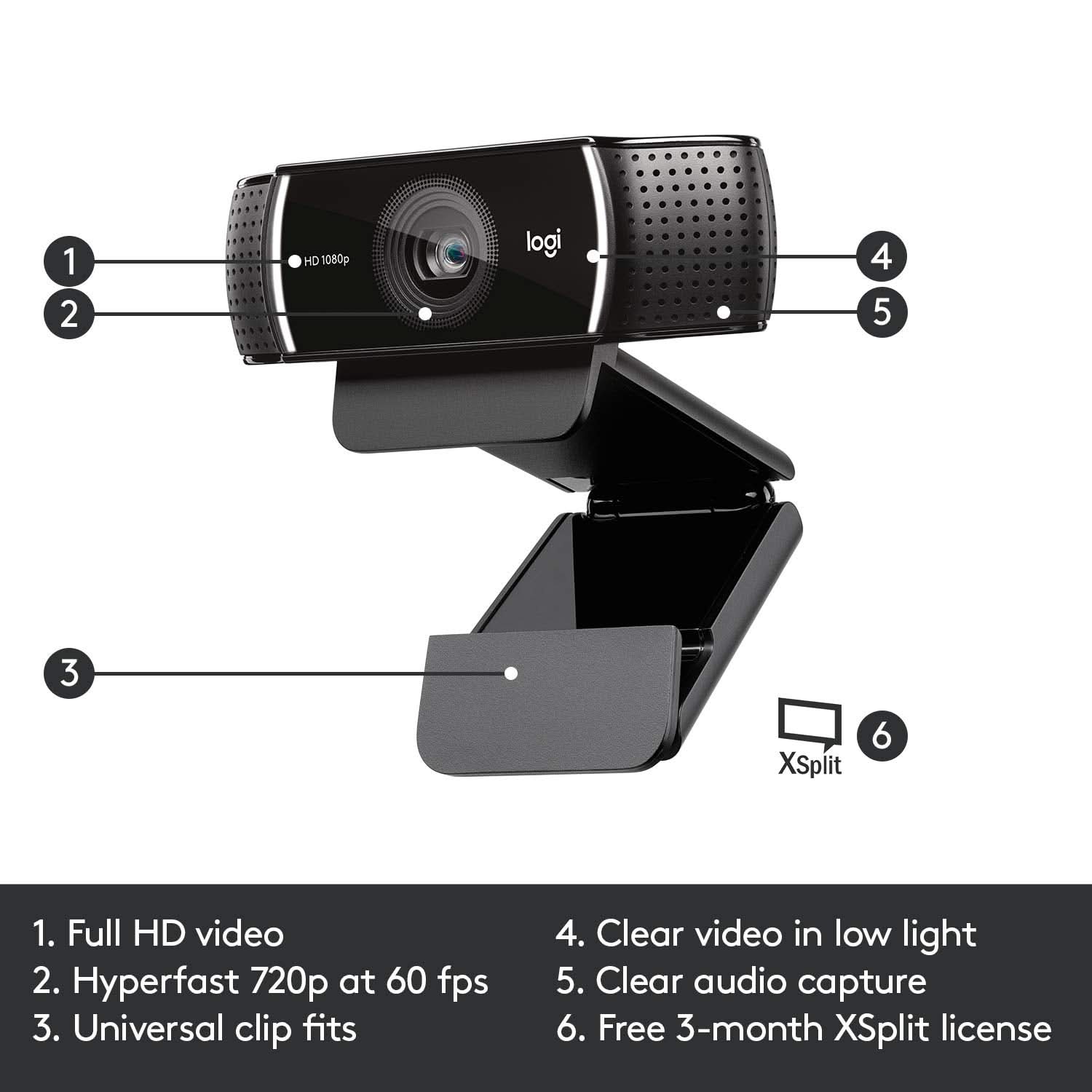 LOGITECH C922 PRO STREAM WEBCAM