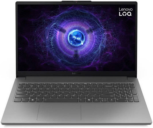 Lenovo LOQ 12th Gen Intel Core i7-12650HX, 16GB, 512GB SSD, GeForce RTX 4050-6GB GDDR6, 15.6 Inch FHD, Win 11 Home, MS Office 2024, Luna Grey, 83LK00D9IN