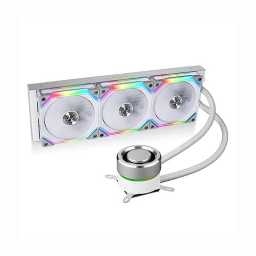 LIAN LI GALAHAD 360 ARGB 360MM SL AIO LIQUID COOLER WHITE
