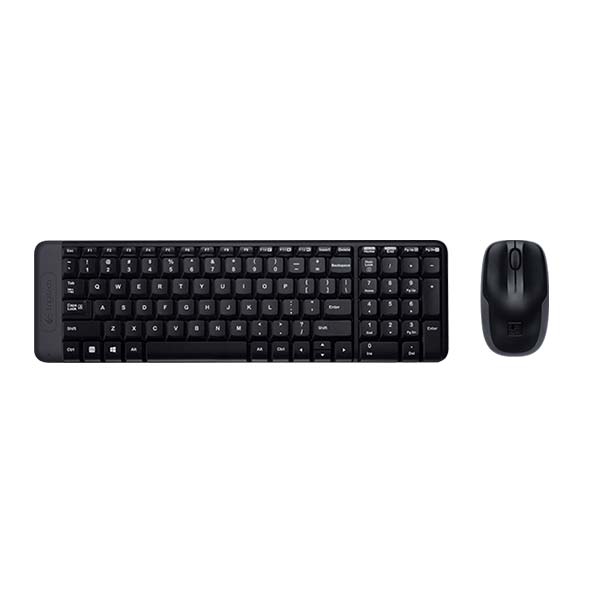 LOGITECH MK220 Full Size Membrane Wired Keyboard and Mouse Combo