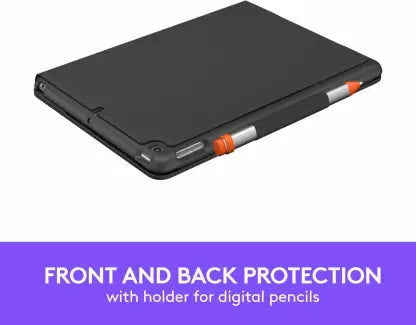 LOGITECH Slim Folio 65% for 7th & 8th Gen Wireless Tablet Keyboard (Black) (920-009469)