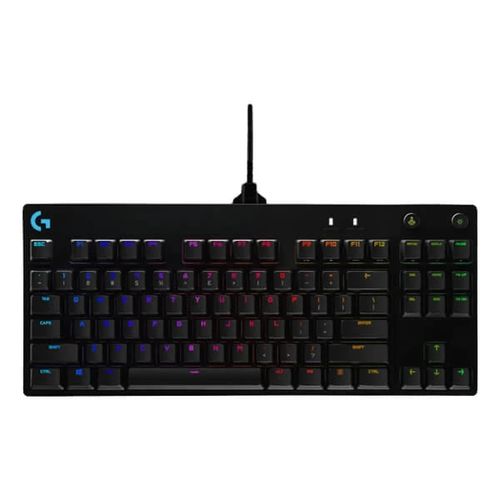LOGITECH G Pro RGB Tenkeyless Mechanical Wired Gaming Keyboard ( Clicky Blue )