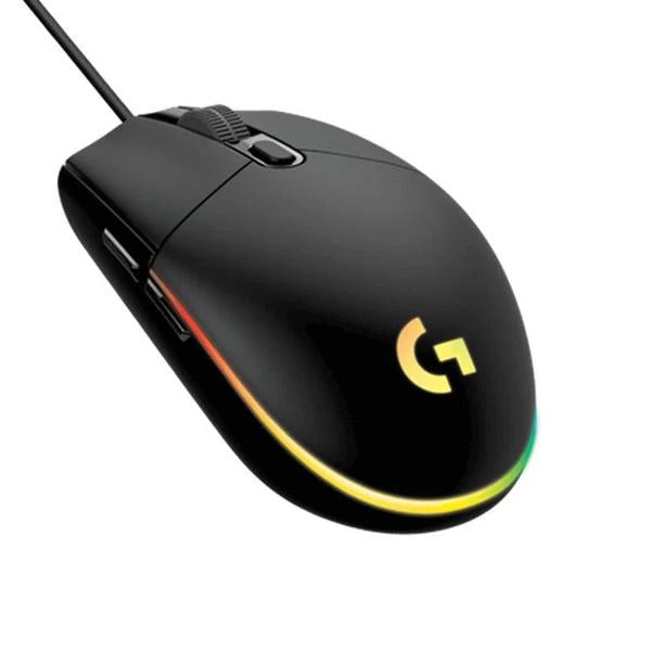LOGITECH G102 Lightsync Wired Ambidextrous Gaming Mouse ( 910-005802 ) ( 8000DPI / 6 Macro Buttons ) ( Black )