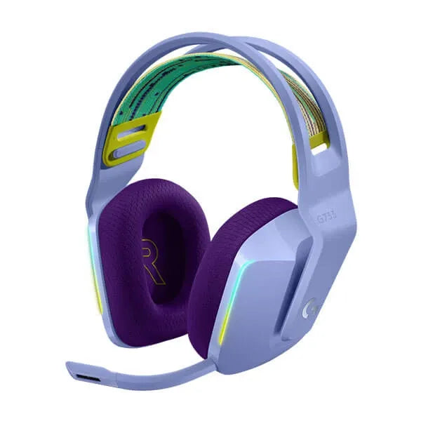 LOGITECH G733 Lightspeed Wireless + USB RGB 7.1 Surround Gaming Headphone ( Lilac) ( PS4 / Mac OS )