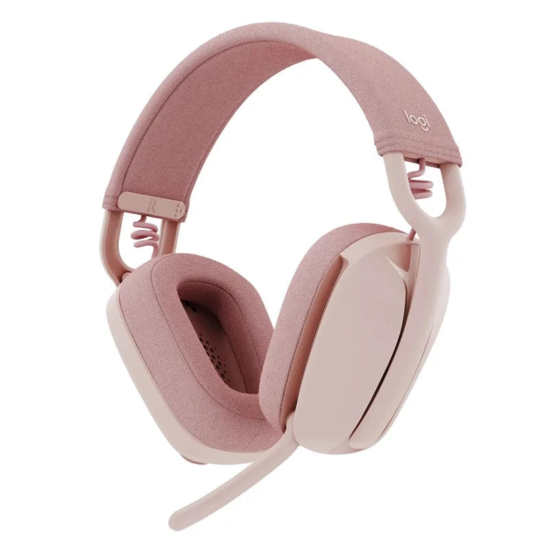 LOGITECH Zone Vibe 100 Lightweight RGB Wireless Stereo Gaming Headphone ( Rose ) ( PC )