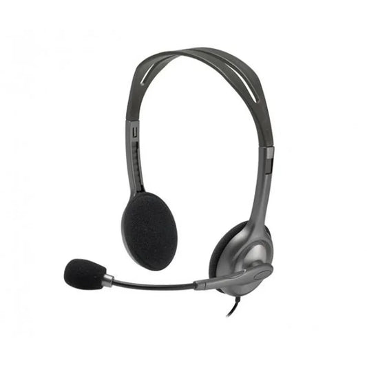 LOGITECH H110 Wired Stereo Gaming Headphone ( Black ) ( PC / Mobile / Mac )