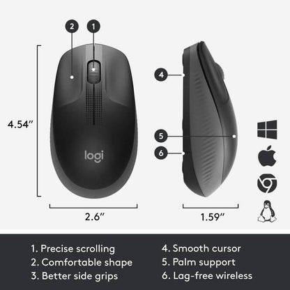 LOGITECH M190 WIRELESS MOUSE