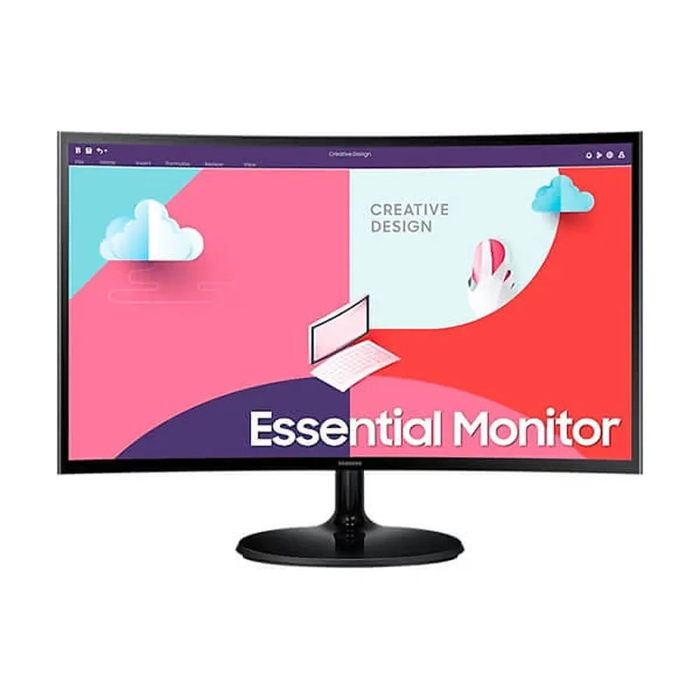 SAMSUNG LS24C366EAWXXL 24 Inch 75Hz VA Panel 72% SRGB 4MS AMD Freesync Curved Gaming Monitor