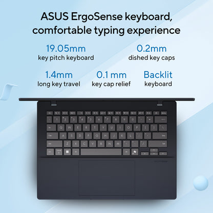 ASUS VIVOBOOK 14 M1407KA-LY132WS [AI R5-330/16GB/512GB SSD/WIN11 HOME+MS24/14.0"/INTEGRATED GRAPHICS/1 YEAR(S)/BLUE]