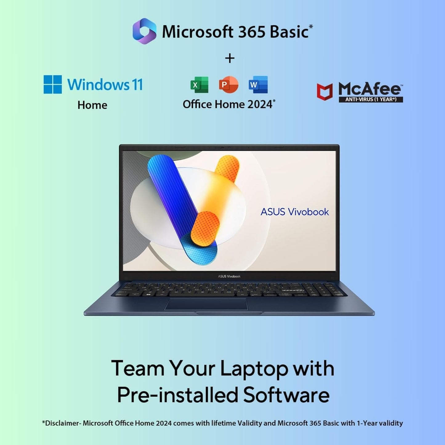 ASUS VIVOBOOK 15 M1502YA-BQ989WS [R7-7730U/16GB/512GB SSD/WIN11 HOME+MS24/15.6"/INTEGRATED GRAPHICS/1 YEAR(S)/BLUE]