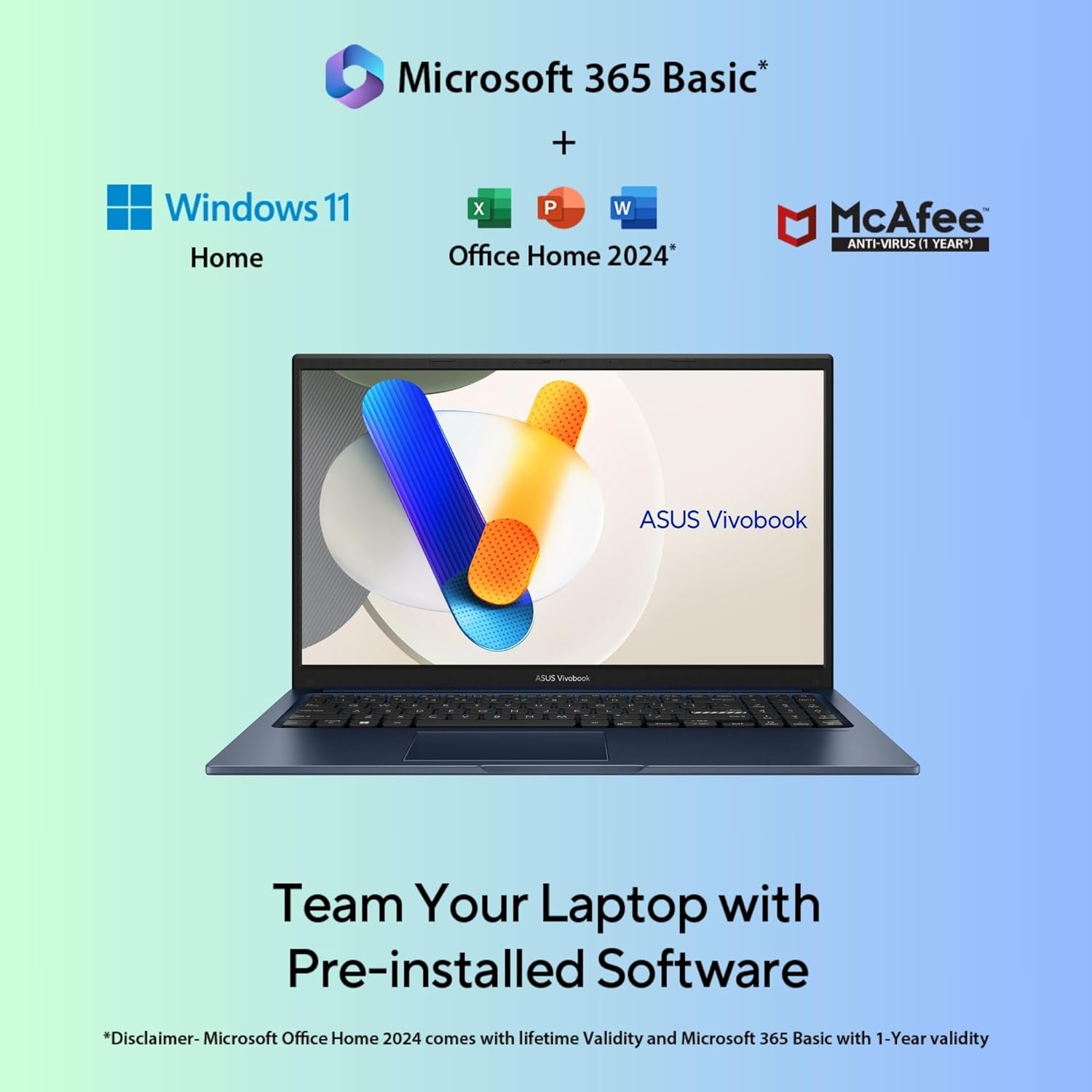ASUS VIVOBOOK 15 M1502YA-BQ989WS [R7-7730U/16GB/512GB SSD/WIN11 HOME+MS24/15.6"/INTEGRATED GRAPHICS/1 YEAR(S)/BLUE]