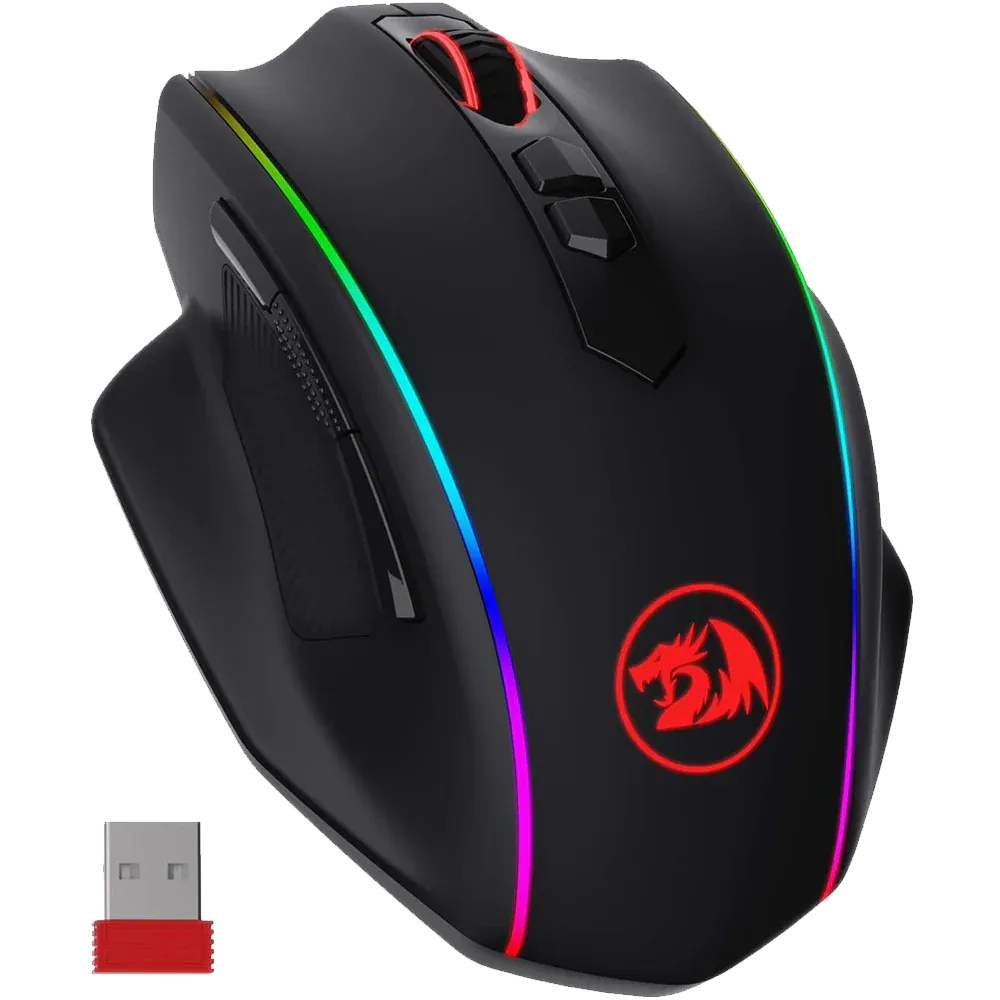 REDRAGON M686 Vampire Elite Wired / Wireless Ergonomic Gaming Mouse ( M686 ) ( 16000DPI / 8 Macro Button ) (Black )