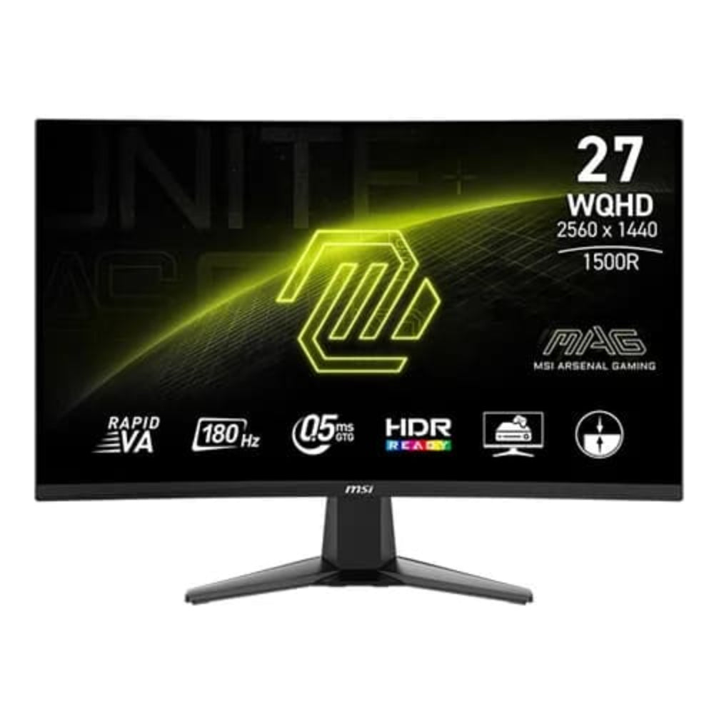 MSI MAG 27CQ6F 27 Inch QHD 180Hz VA Panel 0.5ms FreeSync Gaming Monitor