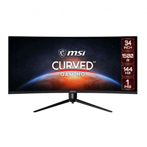 MSI Optix MAG342CQR 34 Inch 2K 144Hz VA Panel 118.28% SRGB 1ms Nvidia G-Snyc Gaming Monitor
