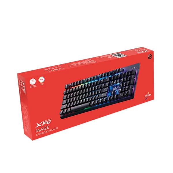 ADATA XPG Mage Full Size RGB Mechanical Gaming Keyboard (Metal Gray) (Kailh Red Switch) (Linear switch) (MAGE104RD-BKCWW)