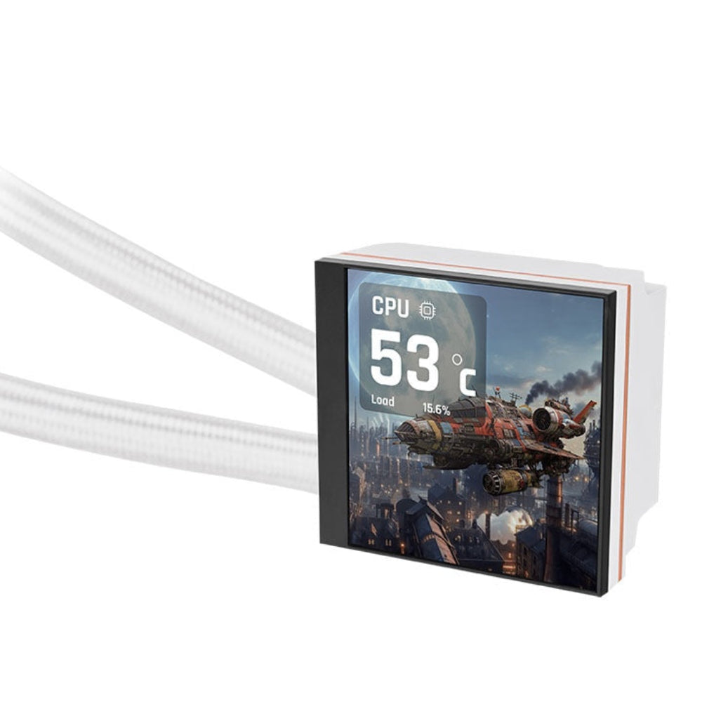 THERMALTAKE Magfloe 360 Ultra ARGB 360mm CPU Liquid Cooler ( Snow White ) - Mehta Brothers Shop