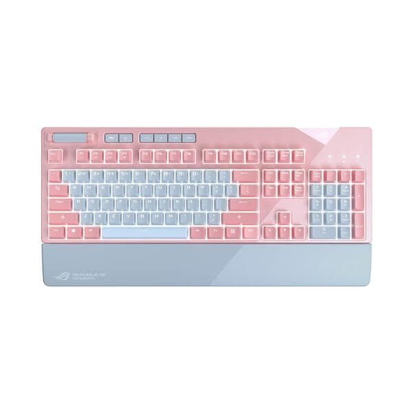 ASUS ROG Strix Flare PNK Ltd Full Size Mechanical Gaming Keyboard ( Black) ( Cherry MX Red Switch )